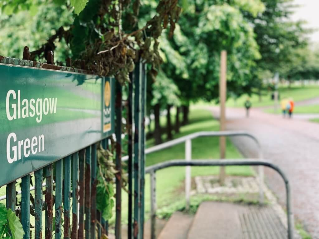 A green park in Glasgow, where COP 26 will take place to coordinate countries on the most effective actions to reverse climate change.