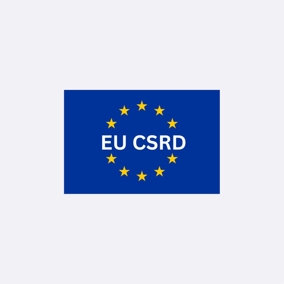 EU CSRD in flag