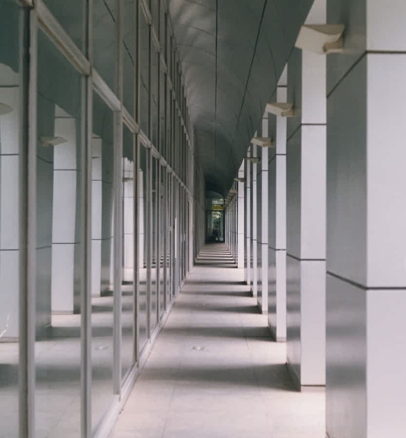 Outdoor hallway